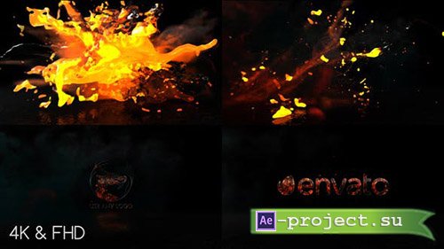 Videohive: Fire Water Logo - Project for After Effects