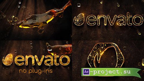 Videohive: Liquid Gold Logo - Project for After Effects 