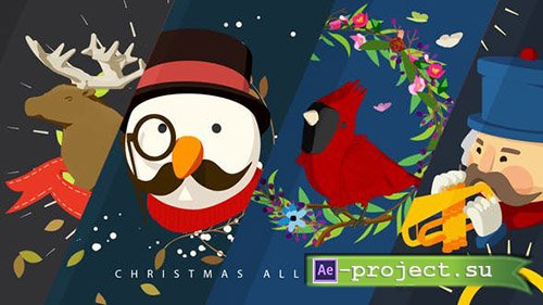 Videohive: Christmas All Seasons Video Greeting - Project for After Effects 