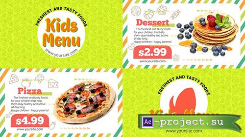 Videohive: Kids Menu - Project for After Effects 