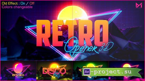 Videohive: Retro Opener 3D - Project for After Effects 
