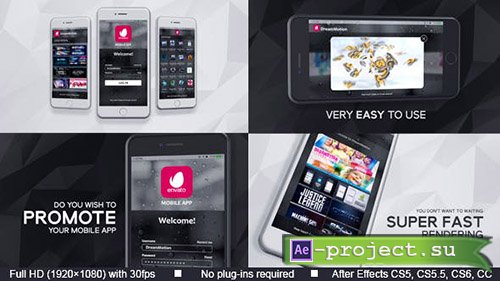 Videohive: Mobile App Promo 20692513 - Project for After Effects 