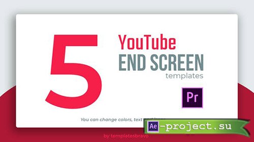 Videohive: YouTube End Screens - Premiere Pro Templates
