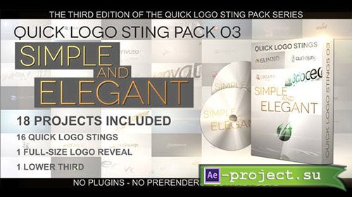 Videohive: Quick Logo Sting Pack 03: Simple & Elegant - Project for After Effects 