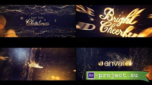 Videohive: Gold Christmas Greeting Titles - Project for After Effects 