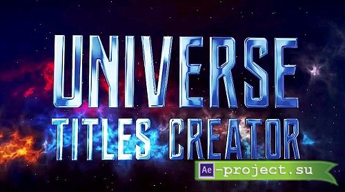 Universe Titles Creator 281570 - After Effects Templates