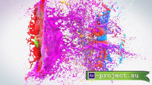 Videohive: Colorful Splash Logo -  Project for After Effects 