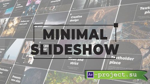 VideoHive: Minimal Slideshow 23332920 -  Project for After Effects 