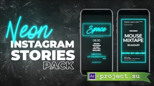 Instagram Stories Neon Pack 278568 - After Effects Templates