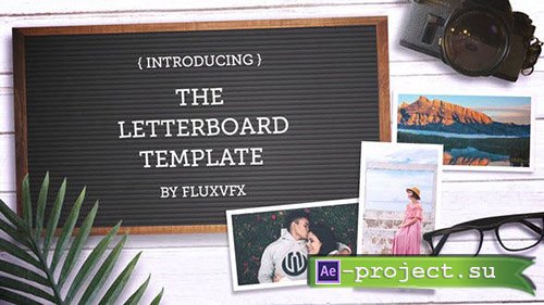 Videohive: Letter Board Flat Lay Kit - Project for After Effects
