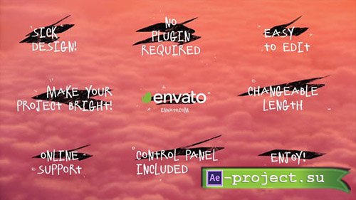 Videohive: Drawn Titles Pack - Project for After Effects