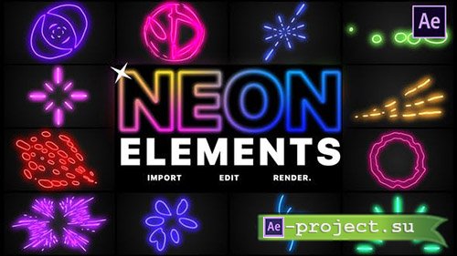 Videohive: Neon Elements  24569896 - Project for After Effects