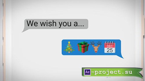 VideoHive: Text Messaging Holiday Greeting - Project for After Effects
