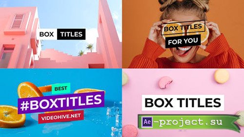 Videohive: BOX Titles and Lower Thirds for After Effects - Project for After Effects 