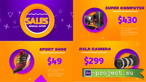 Videohive: Clean Trendy Sale Promo - Project for After Effects 