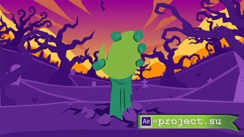 Videohive: Halloween Cartoon Logo - Project for After Effects 