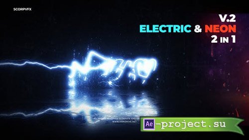 Videohive: Electric and Neon Logo Reveal - Project for After Effects 