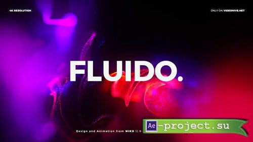 Videohive: Particles Titles 4K - Fluido - Project for After Effects