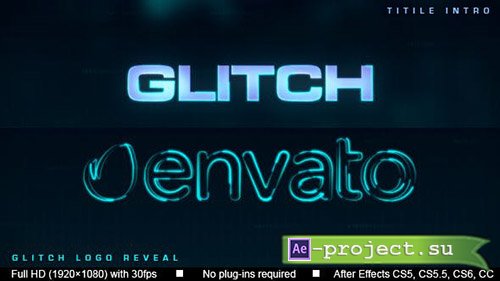 Videohive: Glitch Title Logo Intro - Project for After Effects 