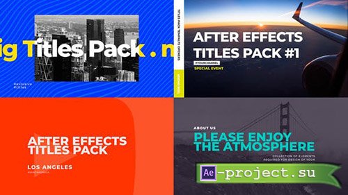 Videohive: Lifestyle Titles Pack 24002316 Project for After Effects 