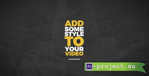 VideoHive: Typography Collection - Project for After Effects 