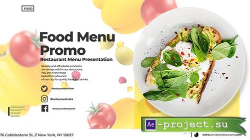 Videohive: Food Menu Promo 24554782 - Project for After Effects 