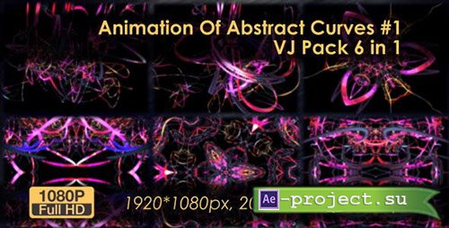Videohive: Animation VJ Pack Of Abstract Curves - Motion Graphics