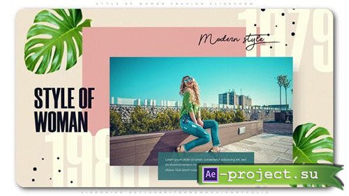 Videohive: Style of Woman Fashion Slideshow - Project for After Effects 