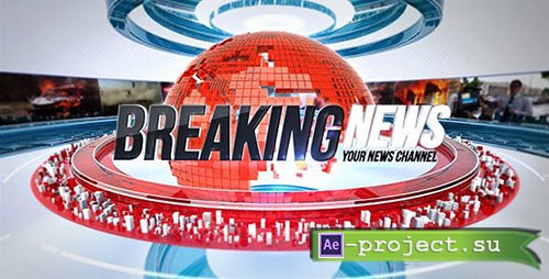 Videohive: 24 Broadcast News Complete TV Package - Project for After Effects