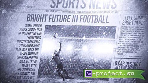 Videohive: Newspaper Freeze Promo - Project for After Effects 