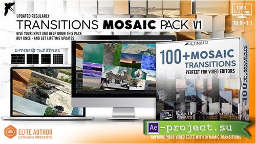 Videohive: Transitions Mosiac Pack - Toolkit - Project for After Effects 
