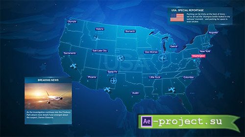 Videohive: Broadcast Maps Package - Project for After Effects