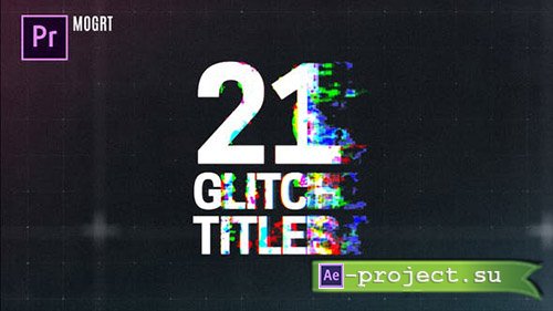 Videohive:  Glitch Titles 23383086 - Premiere Pro Templates 