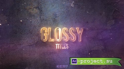 Videohive: Glossy Neon Titles - Project for After Effects 