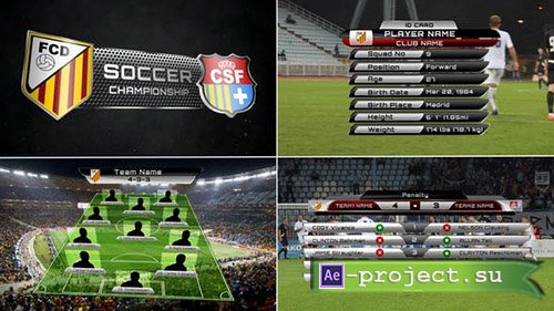 Videohive: Broadcast Design - Complete On-Air Soccer Package - Project for After Effects