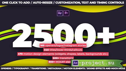 Videohive: Trendy Motion Graphics Package - Project & Script for After Effects