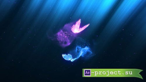 Videohive: Colorful Butterfly Trails Logo - Project for After Effects 