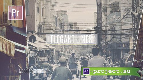 Videohive: Elegant Lines Slideshow 24743481 - Premiere Pro Templates 