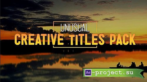 Unusual Creative Titles 4k 278851 - After Effects Templates