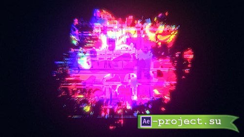 Videohive: Glow Glitch Logo Reveal 24735928 - Project for After Effects 