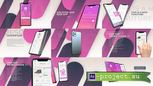 Videohive: Fast App Promo Phone 11 - Project for After Effects 