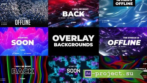 Twitch Overlay Background Pack 295314 - After Effects Templates