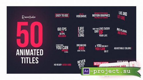 Videohive: Typography Pack for Premiere Pro & After Effects 