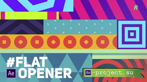 Videohive: Flat Opener - Project for After Effects 