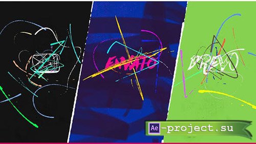 Videohive: Minimal Art Logo 4K Intro/ Brush/ Oil Paint/ Markers Fast Draw Opener/ Simple Logo and Titles Reveal - Project for After Effects 
