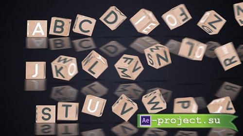 Videohive: Cube Typeface | After Effects Template - Project for After Effects 