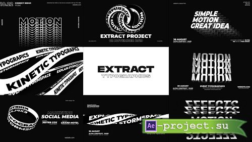 Extract Typographics Pack 302609 - After Effects Templates