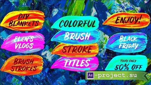 Colorful Brush Strokes 303243 - After Effects Templates