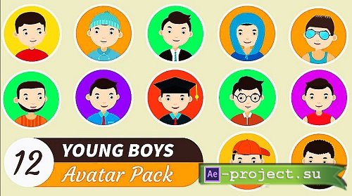 Young Boys Avatar Pack 303306 - After Effects Templates