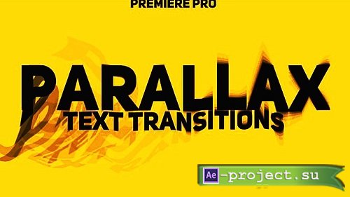 Parallax Text Transitions 313597 - Premiere Pro Templates
